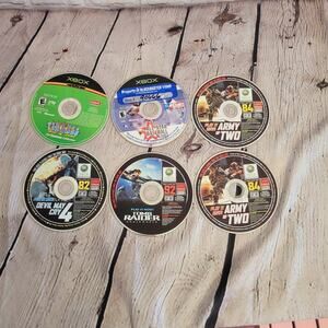 Xbox Game Lot 6 Loose Games No Cases